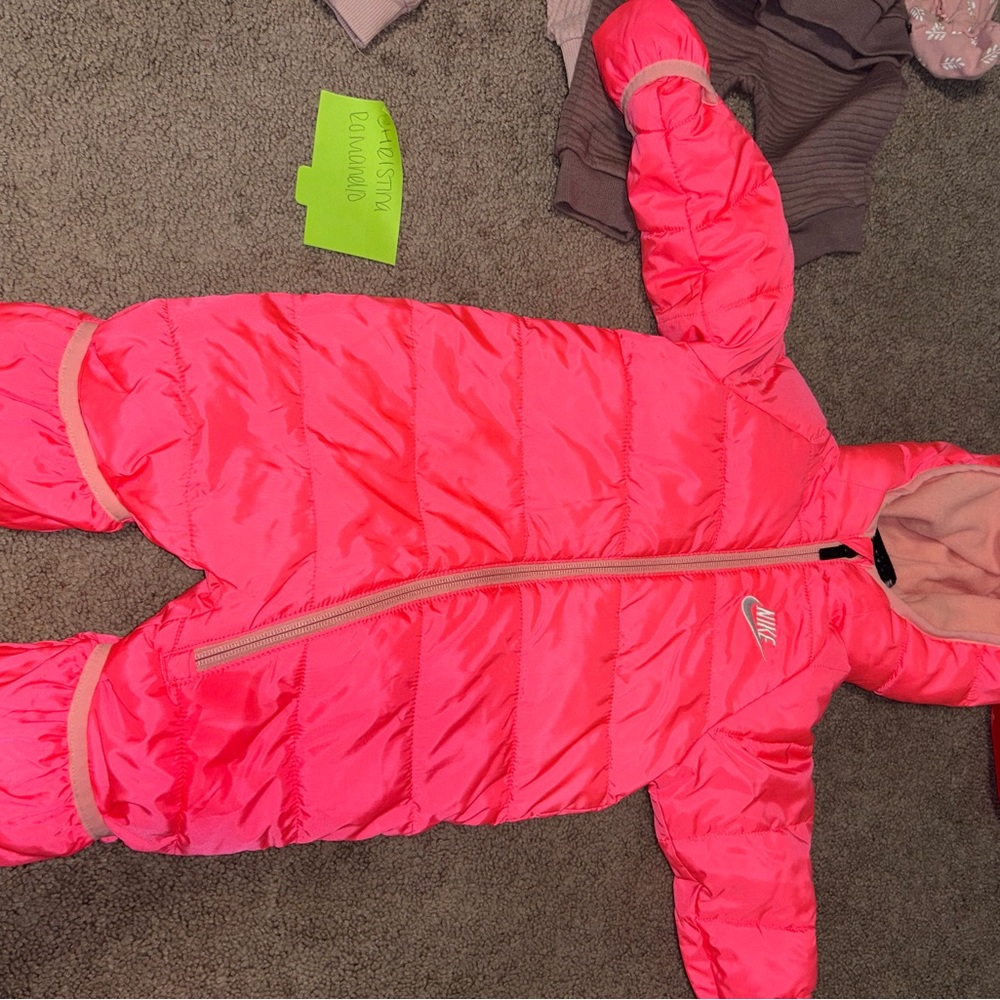 Nike Neon Pink Infant Snowsuit